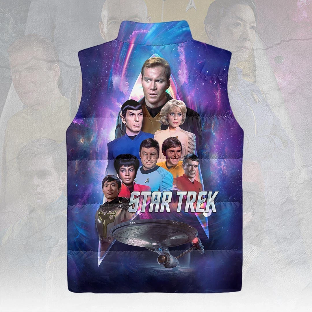 Star Trek 60th Anniversary 3D Sleeveless Down Jacket Gift image 3