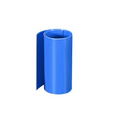 PVC Heat Shrink Tube 95mm Flat Width Wrap for Dual Layer 1 Meter Blue