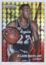 2014-15 Panini Prizm Yellow & Red Mosaic Prizm Elgin Baylor #198 HOF z0c
