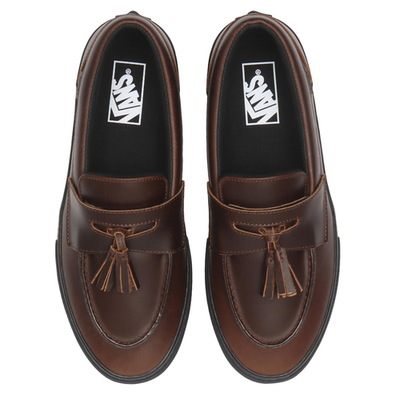 Vans Loafer Leather Brown Black BILLY'S Exclusive V196CF BLS Men's