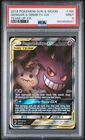 2019 POKEMON SUN & MOON TEAM UP #165 FULL ART/GENGAR & MIMIKYU GX PSA 9