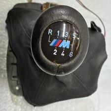 2006 Bmw M Series 6-spd Manual Shift Knob Damaged Boot Black Illuminated Oem