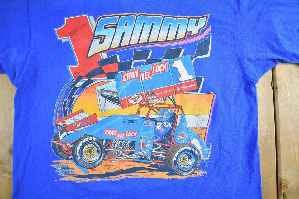 Vintage 1998 Sammy Swindell Channellock Sprint Car T-Shirt Men's XL | eBay