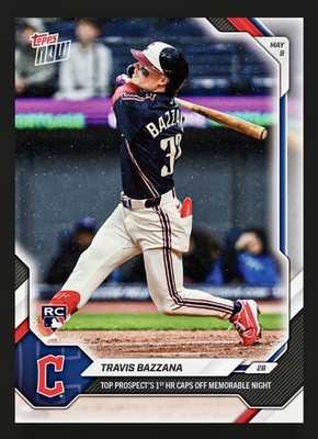 Travis Bazzana 2026 Topps NOW #176 1st HR RC Guardians PRESALE 