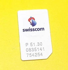 USED SWISSCOM REGULAR SIM CARD RESTORING TEST CELL PHONE BYPASS UNLOCK UNLOCKING