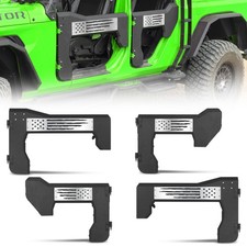 4pcs Front Rear Half Doors For 2018-2026 Jeep Wrangler Jl Jt Battle Axe Styling