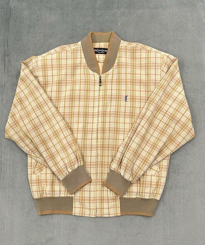 Saint Laurent, Jacke Blouson Jacket Bomber Yves Saint Laurent YSL Vintage Harrington Kariert