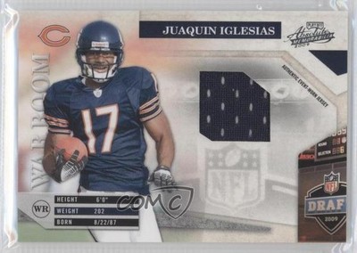 2009 Playoff Absolute Memorabilia Materials /250 Juaquin Iglesias Rookie RC 1g8