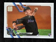 Topps 2021 Braxton Garrett Miami Marlins RC Rookie Card #433 MLB Sports Collecti. rookie card picture
