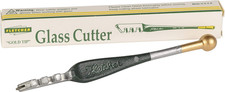 Handheld Carbide Glass Cutter, Gold-Tip Cutting Tool, Made in USA