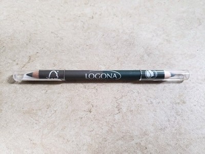 LOGONA Naturkosmetik Double Eyeliner Grün + Dunkelbraun Bio Vegan + Täschchen