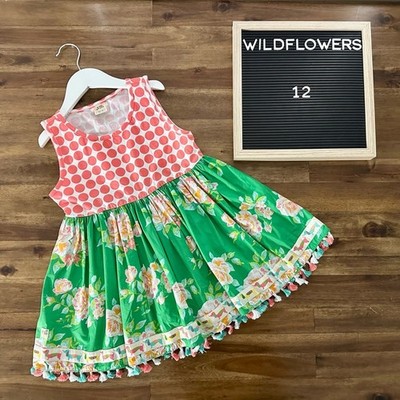 Wildflowers Best Day Ever Best In Show Ballet Top 12 Pink Green Floral Dot 12