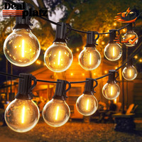 Lichterkette 30M 50+2 LED GlüHbirnen Warmweiß IP45 Wasserdicht FüR Garten