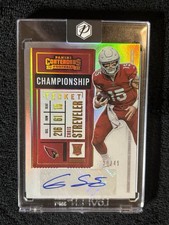 2020 Contenders Chris Streveler #266 Championship Ticket Auto SSP /49