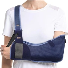 Velpeau Arm Sling Shoulder Immobilizer for Women and Men, Left or Right Arm (VV)