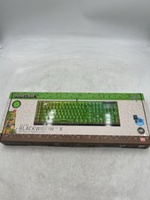 Razer BlackWidowV4 X Mechanical Gaming Keyboard Green Minecraft Edition New
