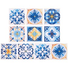 20Pcs 6" x 6" Peel and Stick Backsplash Tiles Wall Tile Stickers, Azure
