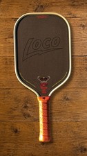 Bread Butter Loco Elongated Pickleball Paddle Tan Raw Carbon 16mm Foam Care