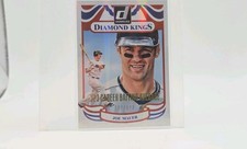 2014 Panini Donruss - Diamond Kings Joe Mauer #21 Gold Career Stat Line /323