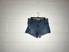 Levi  s Cut Off High-Rise Denim Shorts 34  