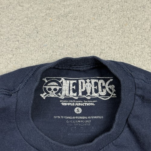 One Piece Shirt Mens Small Blue Thousand Sunny Straw Hat Crew Graphic Tee - Picture 3 of 8