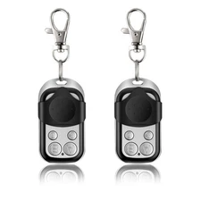 2x Universal 433MHZ Fixed Code 4 Button Gate Garage Door Open Remote Control