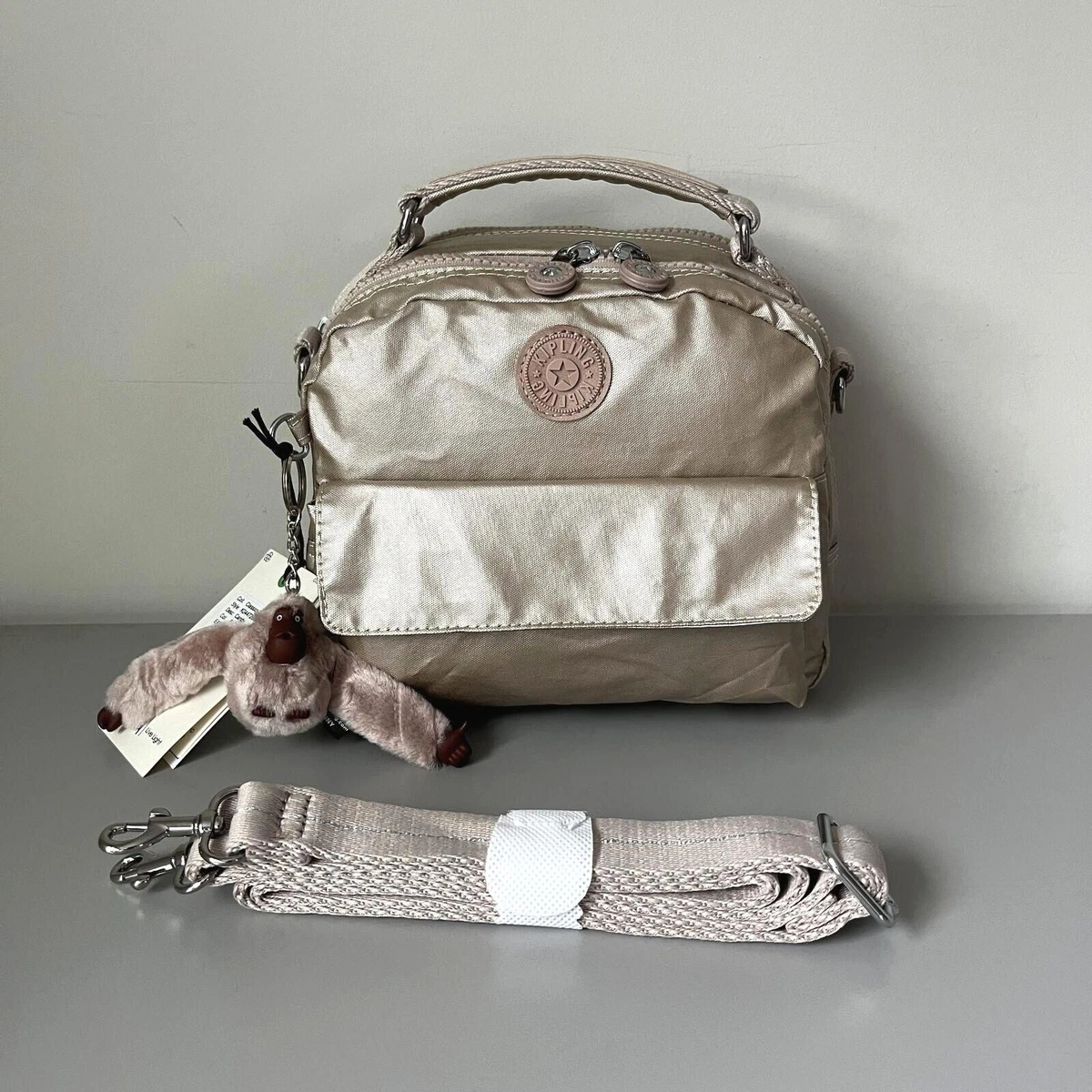 Kipling Marie Adjustable Backpack - Ivory With Gold Accents - Like New Keoni Backpack main image 2