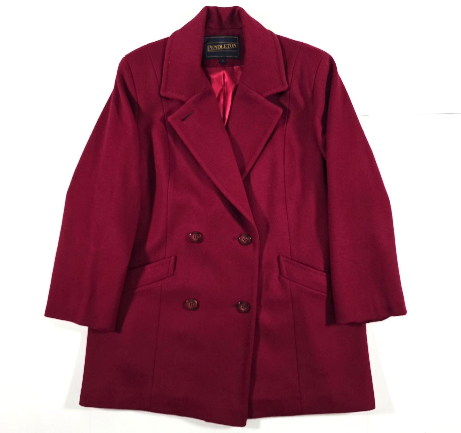 PENDLETON WOOL DOUBLE BREASTED PEA COAT WOMENS Sz… - image 1