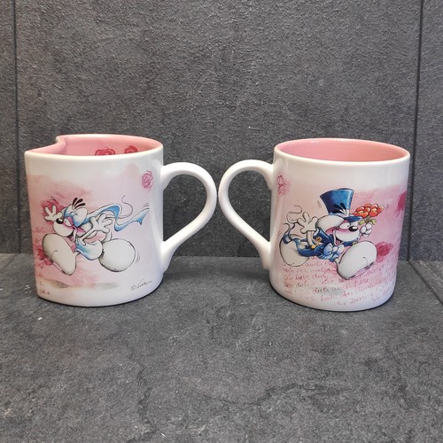 Diddl Tassen Liebes-Paar Doppel-Tasse - Pärchen Hochzeit Tasse 2 Sammel-Becher - Bild 4 von 6