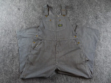 Vintage Sears Toughskins Union Made Overalls Bib Mens FITS 40x28 Hickory Striped