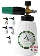 Foam Cannon for Pressure Washer | Pro Grade, 1.1mm Orifice, 1000-4000 PSI Green