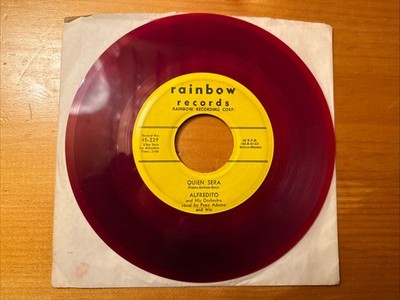 Alfredito & His Orchestra   Quien Sera 1953 Rainbow 45-229 45 7  Red Vinyl VG