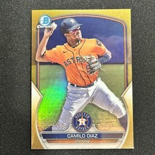 2023 Bowman Chrome Draft Camilo Diaz Gold Refractor /50 #BDC-129