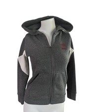 Puma Youth Gray Hoodie Full Zip Long Sleeve Pocket Size 8