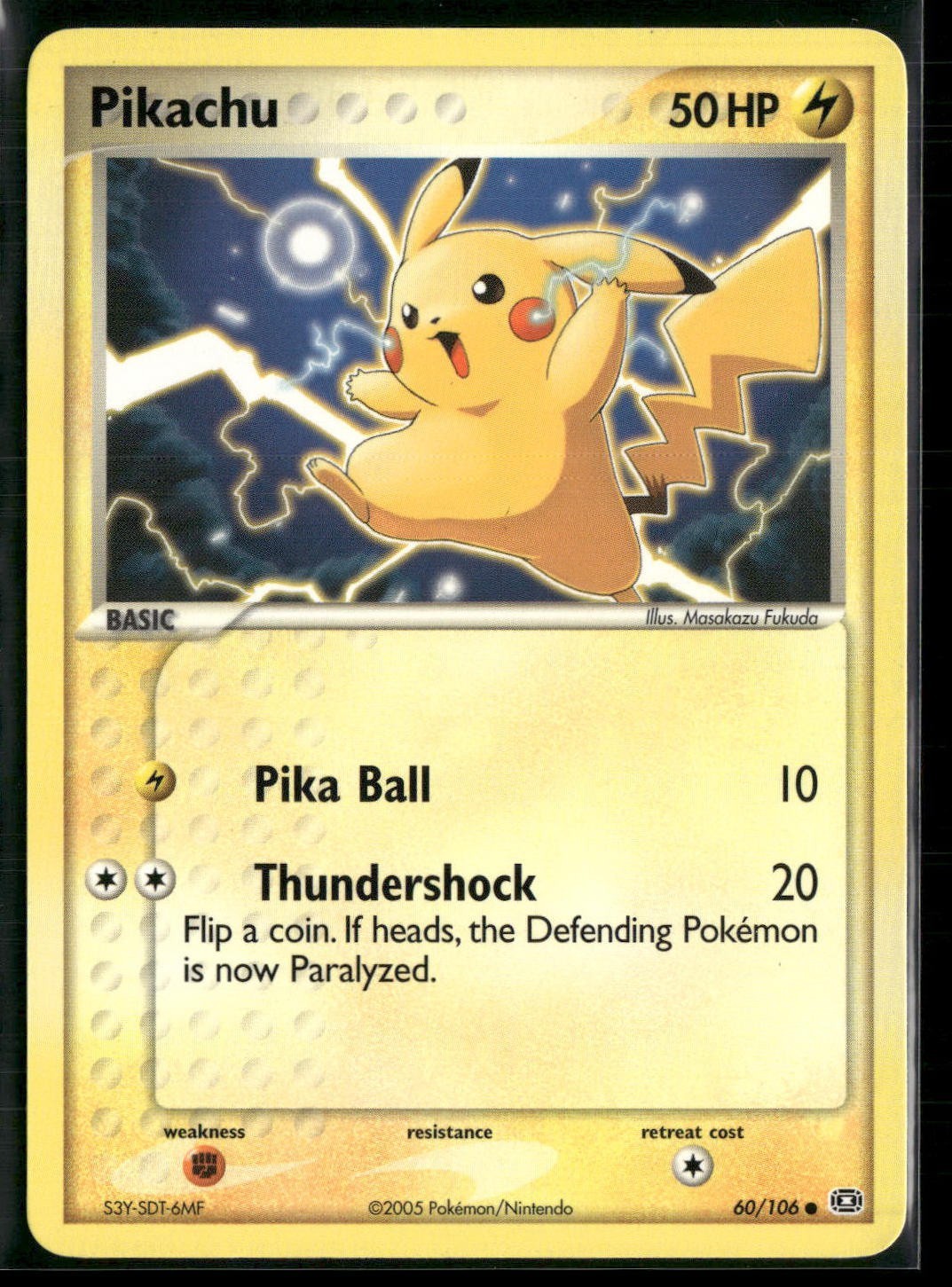 Pokemon - Pikachu 60/106 Regular EX Emerald LP