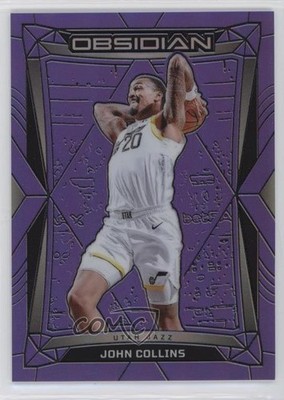2023-24 Panini Obsidian Electric Etch Purple Flood 44/49 John Collins #12 0q21