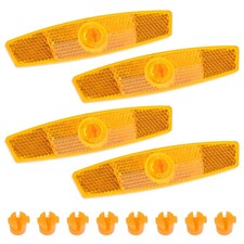 4 PCS Bicycle Wheel Spoke Reflectors Accessories, Bike Front and Rear Reflectors