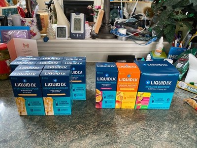 Liquid IV Hydration Flavor VARIETY PACK Lot of 101 0.56 oz Stick Packs READ