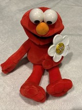 Fisher Price Singing Elmo Loves You Plush Sesame Street Stuffed Flower Works