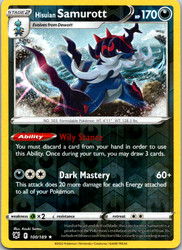Hisuian Samurott 100/189 Reverse Holo Rare Astral Radiance