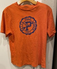 Polo Ralph Lauren P Wing Big Logo T-shirt Orange Blue Size Large