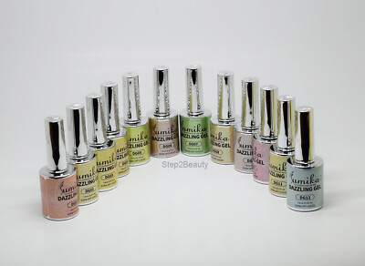 Sumika Soak off Gel UV/LED 0.5 Oz - Dazzling Gel SET of 12 Colors