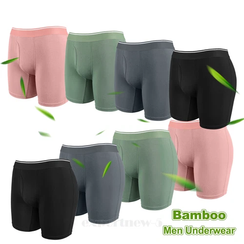 4er Pack Herren Unterwäsche Boxershorts weich bequem Unterwäsche Boxershorts für Männer - Bild 1 von 18