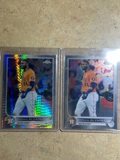 2022 Topps Chrome Yordan Alvarez Hyper Prizm Refractor & Chrome base