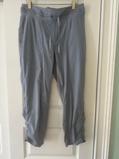 Lululemon Womens 8 Dance Studio Mid Rise Cropped Pant Adjustable Safflower Blue