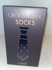Groom socks Groomsmen Funny 2 pair crew Wedding