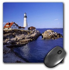 3dRose Maine, Portland Head Lighthouse - US20 RER0011 - Ric Ergenbright MousePad