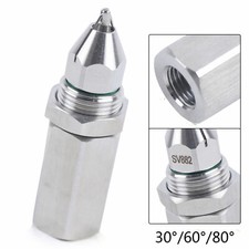 Air Atomizer Nozzle Wet Fog Super fine mist Ultrasonic Nozzle 30°/60°/80° 0-200℃