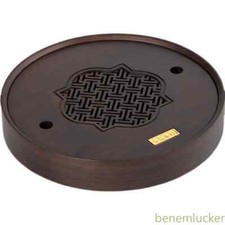 Round Carbonized Bamboo Tea Tray Chinese Simple Household Water Storage TypeTray
