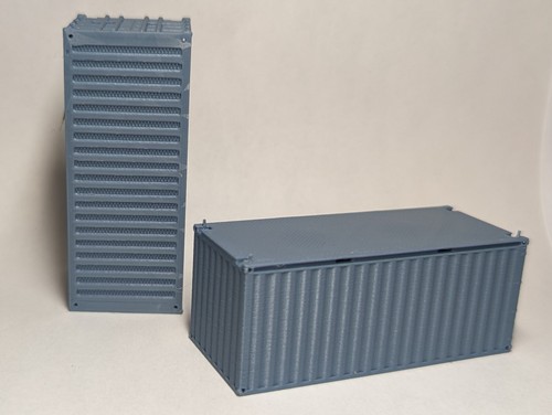 Set Lot - HO Scale 20' Ft Shipping Container - 1:87 Train Freight Car Stacking - Picture 25 of 47